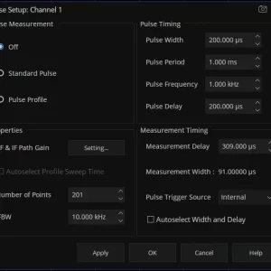 SNA5000-PM Pulse measurement license option
